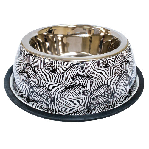 Ciotola per cani e gatti Croci Animalier Zebra in Acciaio 370ml Ciotola per cani e gatti Croci Animalier Zebra in Acciaio 370ml